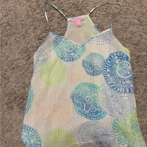 Lilly Pulitzer  dusk silk tank